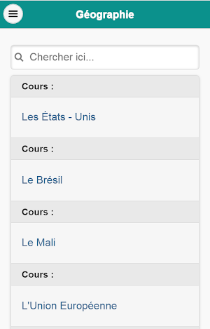 Géographie : Cours Screenshot 0