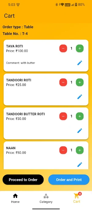 Billhost Waiter App Screenshot 2