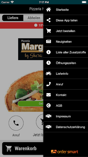 Pizzeria Margherita Screenshot 2