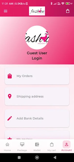 Fashion App Screenshot 0