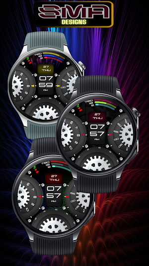 Gear Sync Watch Face SAM-41 Screenshot 2