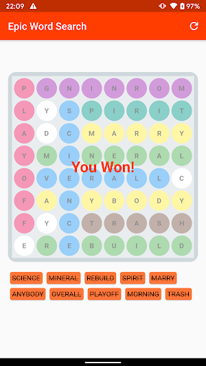Epic! Word Search Screenshot 2