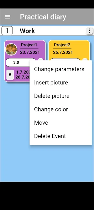 Diary - Remember events Screenshot 2