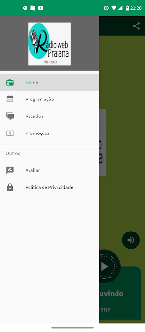 Rádio Web Praiana Screenshot 3