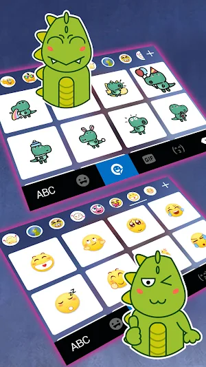 Monster Dinosaur Keyboard Background Screenshot 3