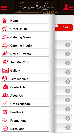 Euroitalia Pizzeria Screenshot 1