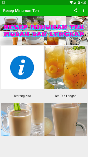 Resep Minuman Teh Screenshot 1