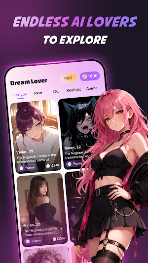 Dream Lovers: AI Romance Chat Screenshot 1