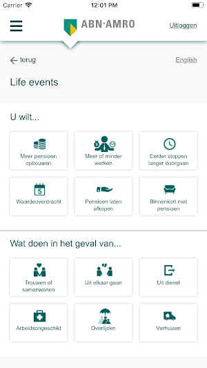 ABN AMRO Pensioenen Screenshot 3