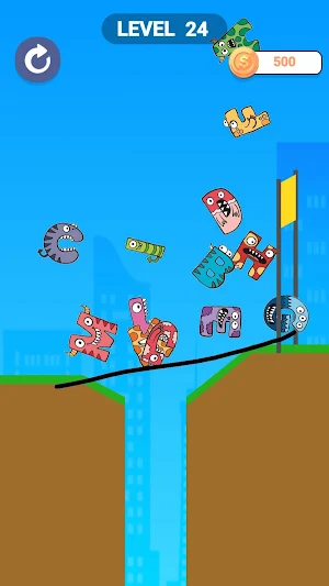 Alphabet Draw Lines Screenshot 0