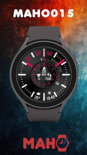 MAHO015 Wear OS Watch Face Screenshot 0