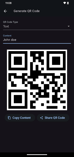 QR Code Scanner Screenshot 2