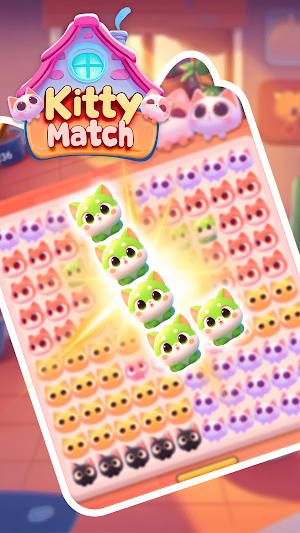 Kitty Match: Cute Puzzle Screenshot 1