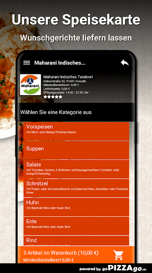 Maharani Indisches Tandoori Screenshot 3