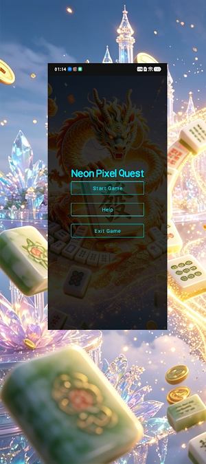 Neon Pixel Quest Screenshot 0