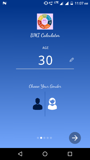 BMI Calculator Screenshot 1