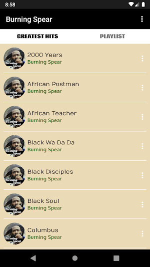 Burning Spear All Songs Screenshot 1