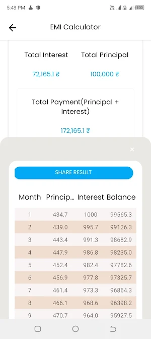 EMI Smart Calc Screenshot 3