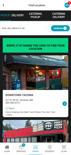 Puget Sound Pizza Screenshot 2