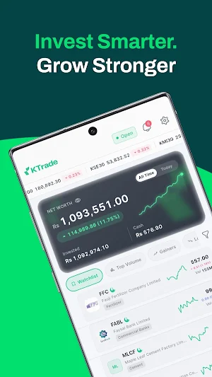 KTrade - Stock Trading App Screenshot 1