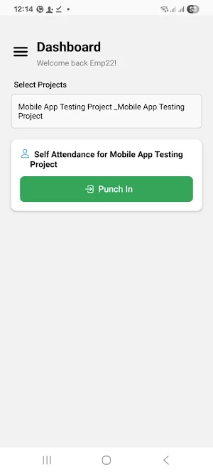 PPI-PT Attendance Screenshot 1