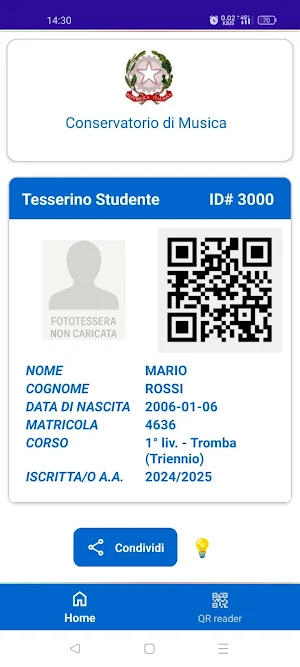 Student Card ISIDATA Screenshot 2