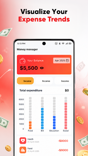 Spending Tracker: Budget Screenshot 1