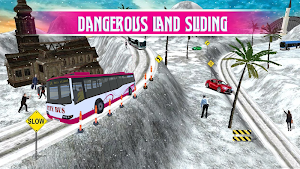 Pink Lady Snow Bus City Driver 3D Screenshot 3