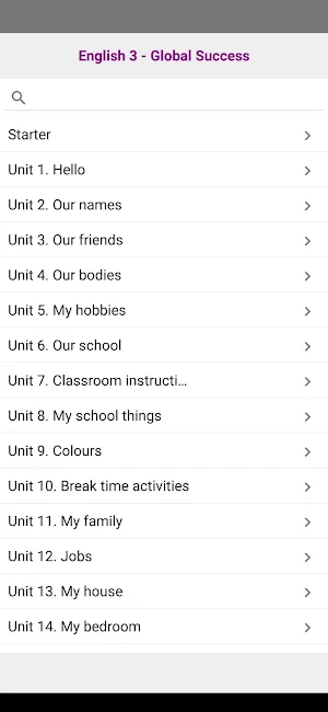 English 3 Global Success Screenshot 0