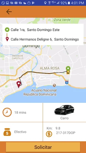 Mega Taxi - Pasajero Screenshot 0