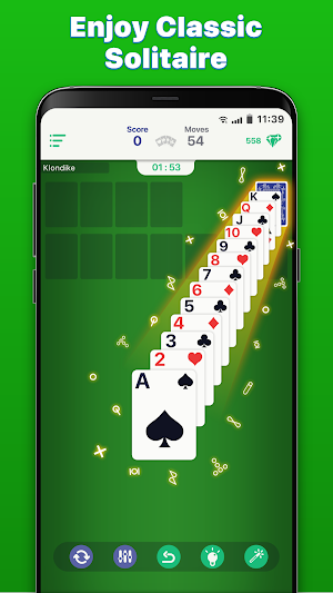 Classic Solitaire/Klondike cards game Screenshot 2