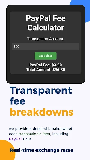 Fee Calculator For PayPal Screenshot 2