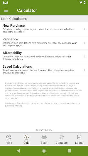 Uwharrie e-zMortgage Screenshot 1