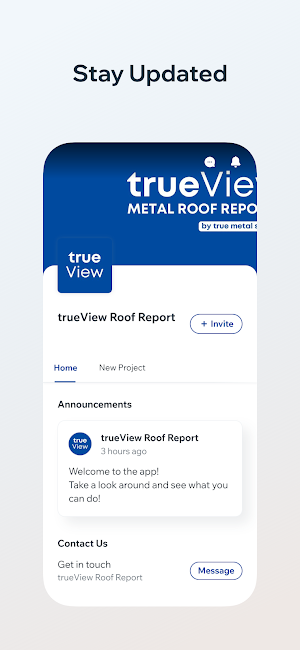 TrueView Metal Roof Reports Screenshot 1
