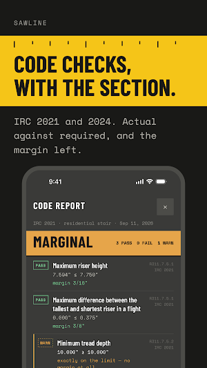 Feet, Inch Calculator: Sawline Screenshot 3