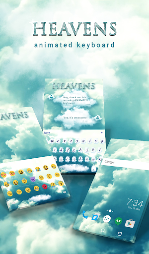 Heavens Animated Keyboard + Live Wallpaper Screenshot 0