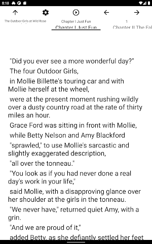 Book, The Outdoor Girls at Wil Screenshot 3