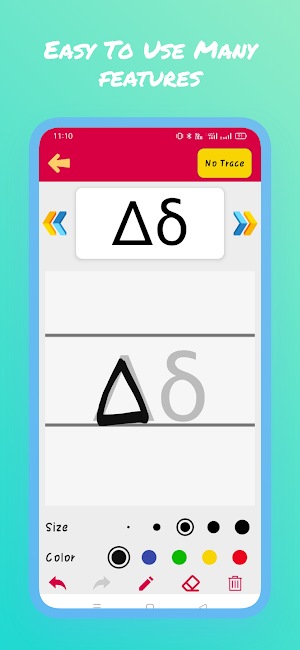 Greek Alphabet Writing Screenshot 2