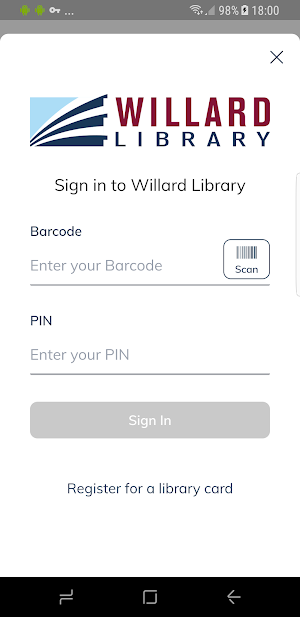 Willard Library Screenshot 0