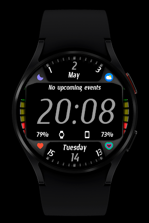 Carbon Watch Face Wear OS Screenshot 3