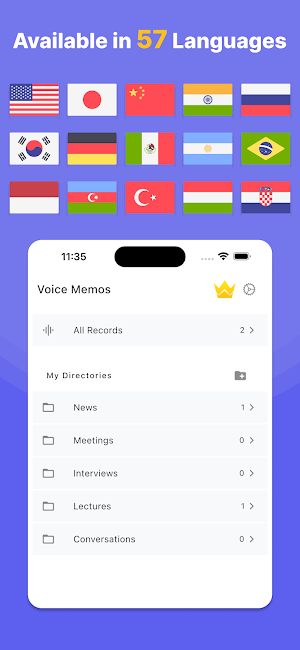 Speech to Text Transcribe + ai Screenshot 2