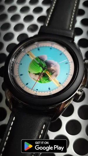 Abstract Green Watch Face Screenshot 1