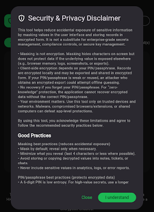 Data Masking Screenshot 0