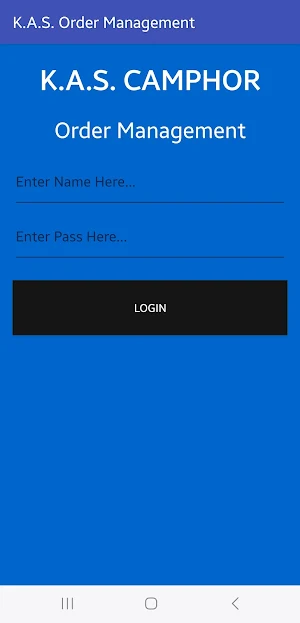 K.A.S. order Management Screenshot 0