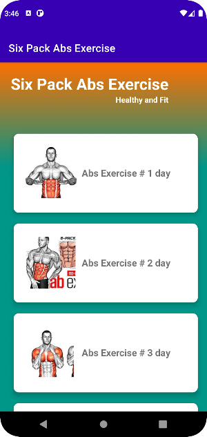 Six Pack Abs Exercise Screenshot 0