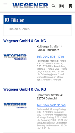 WEGENER ProApp Screenshot 2