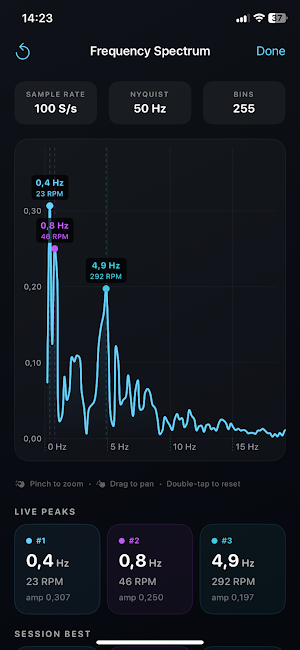 Vibration detector sensor Screenshot 3