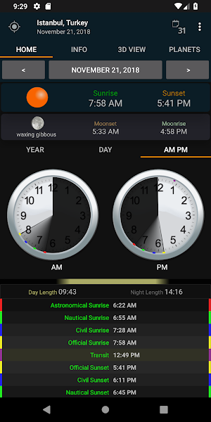 Sunrise Sunset Screenshot 2