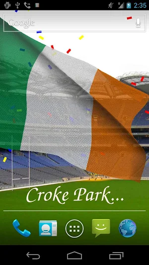 Ireland Flag Live Wallpaper Screenshot 1