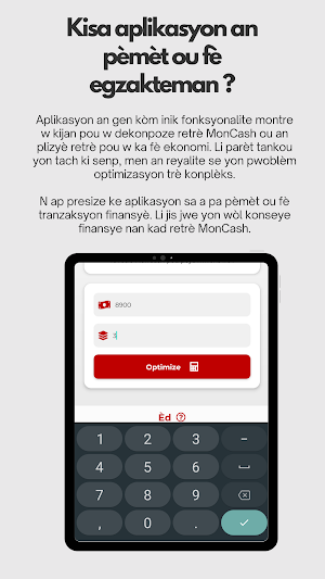 MonCash Optimizer Screenshot 1